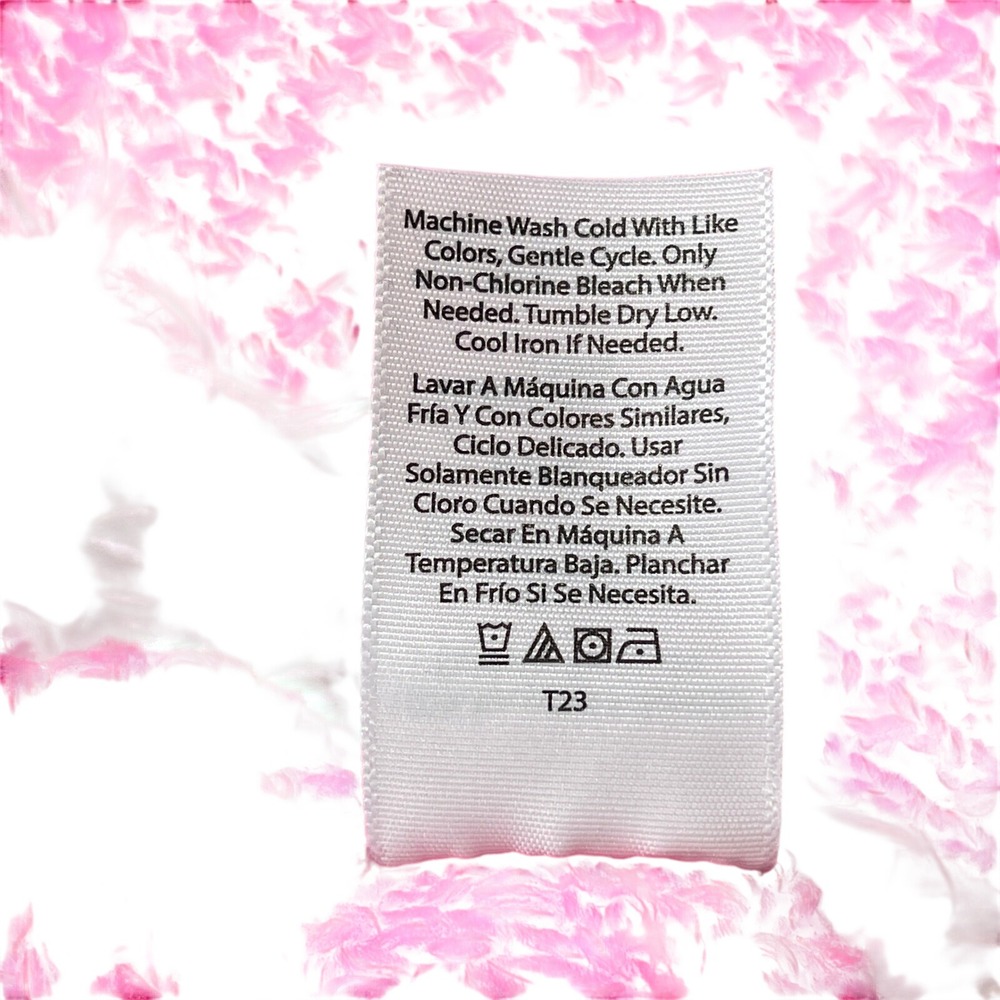 Time and Tru Womens Pink Waffle Knit Crewneck Sweater Recycled Polyester L 12-14 - Picture 7 of 8